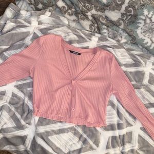 Shein long sleeve crop top